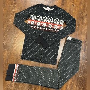 Black and Red Patterned Hanna Anderson Pajama Set 140/10